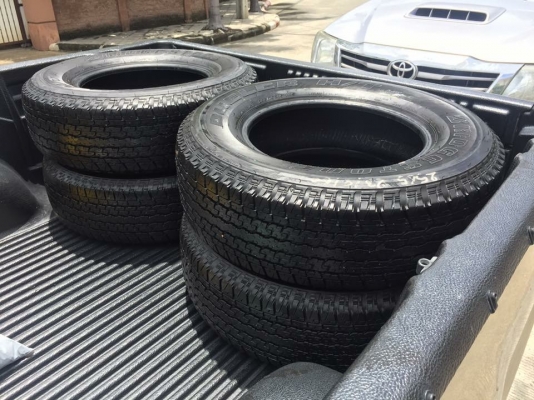 ยาง Bridgestone 245 70 16 ปี17 มี2ชุด ดอกเต็ม เนื้อนิ่มๆ ใช้ยาว ราคาไม่แพง ยาง Bridgestone 245 70 16 ปี17 มี2ชุด ดอกเต็ม เนื้อนิ่มๆ ใช้ยาว ราคาไม่แพง