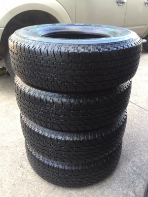 ยาง Bridgestone 245 70 16 ปี17 มี2ชุด ดอกเต็ม เนื้อนิ่มๆ ใช้ยาว ราคาไม่แพง ยาง Bridgestone 245 70 16 ปี17 มี2ชุด ดอกเต็ม เนื้อนิ่มๆ ใช้ยาว ราคาไม่แพง