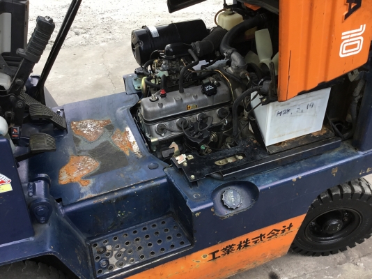 ขายรถโฟล์คลิฟท์มือสองนำเข้าจากประเทศญี่ปุ่นขนาดยกได้1ตันเสาสูง3เมตรเครื่องยนต์เบลซิล