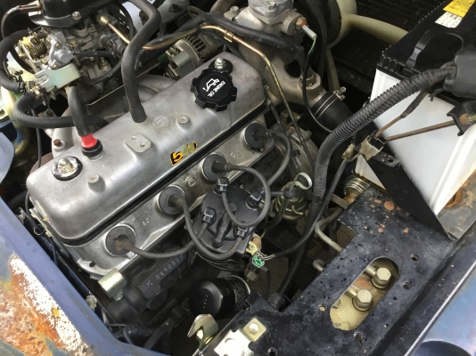 ขายรถโฟล์คลิฟท์มือสองนำเข้าจากประเทศญี่ปุ่นขนาดยกได้1ตันเสาสูง3เมตรเครื่องยนต์เบลซิล