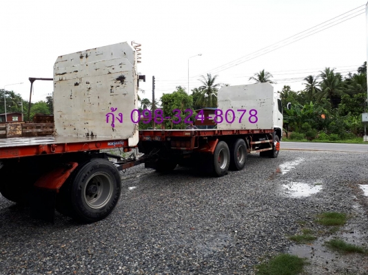 Hino 320 แรง ปี 50 พื้นเรียบแม่ลูกอู่รุ่งเจริญ ลูก 3 เพลา ยาว 7 เมตร แยกแม่ลูกได้