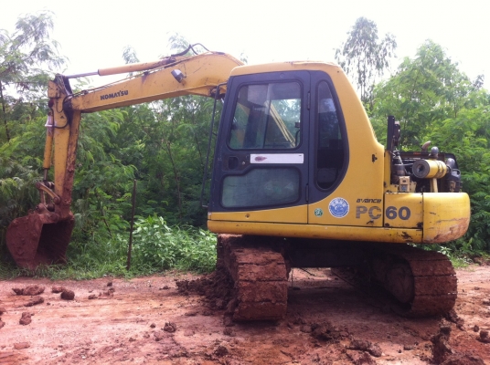 Komatsu Pc60-7 รถพร้อมใช้ เครื่องดี ช่วงล่างดี เอกสารอินวอยส์
