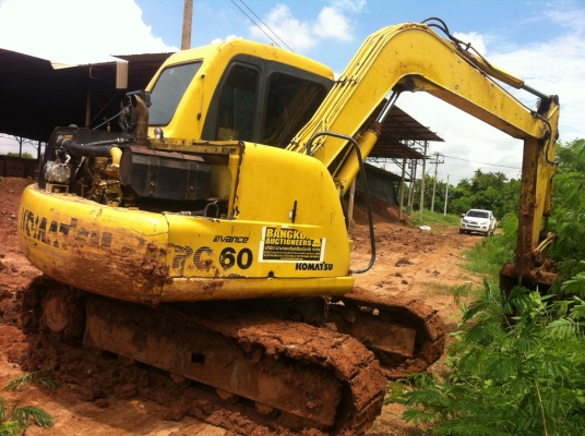 Komatsu Pc60-7 รถพร้อมใช้ เครื่องดี ช่วงล่างดี เอกสารอินวอยส์