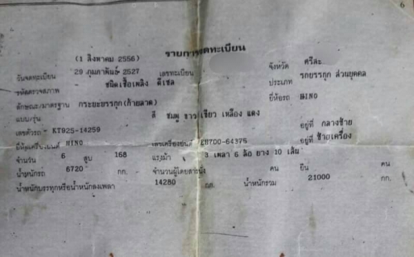 ขาย 295,000 บาท HINO KT920 เพลาเดียว เครื่อง EH700-168 แรง (หางขึ้น 200 ได้) หัวบาง ยางดี คัสชีสวย เอกสารเล่มทะเบียน  รถอยู่ จ.ศรีสะเกษ  090-772-3710 090-772-3708