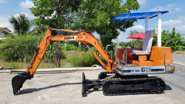 ขายด่วนรถแบคโฮKUBOTAคูโบต้าKH60เทียบเท่าPC30เครื่องคูโบต้า3สูบดีปั่มแรงรถนอกเพิ่งนำเข้ามาใหม่ยังไม่เคยใช้งานในเมืองไทยเลย
