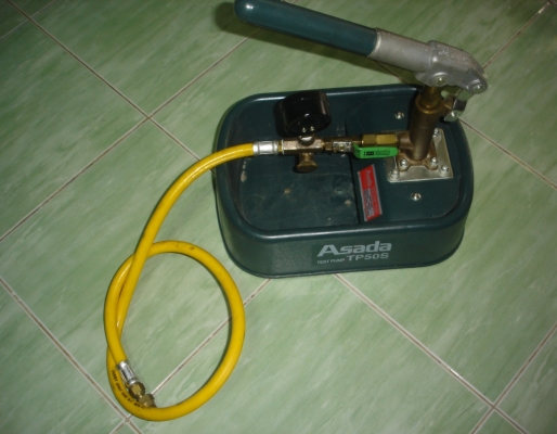 ขายเครื่องทดสอบรอยรั่ว Test pump ASADA รุ่น TP50S พร้อมใช้งานครับ
