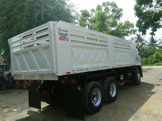 Hino 380 แรง ปี 56 แม่เดี่ยวดัมพ์สามมิตร มีระบบลากพ่วง