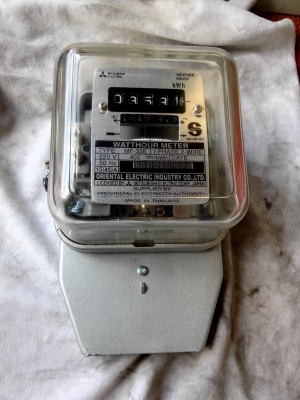 มิเตอร์ไฟฟ้า 2เฟส Mitsubishi ขนาด 15(45)A