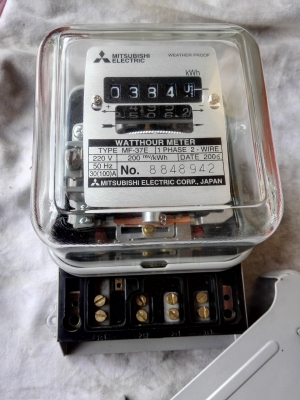 มิเตอร์ไฟฟ้า 2เฟส Mitsubishi ขนาด 30(100)