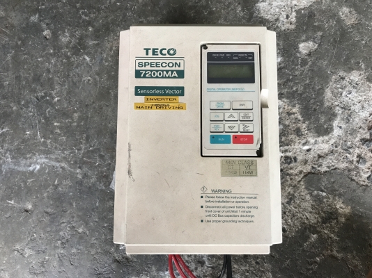ขาย Inverter Teco 15HP. 380V สภาพสวยเดิมๆตัดจากตู้ พร้อมใช้งาน