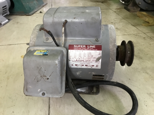 ขายมอเตอร์ Mitsubishi 1HP. SCL-KR 220V ไฟบ้าน สภาพสวยเดิมๆ หมุนนิ่ม พร้อมใช้งาน