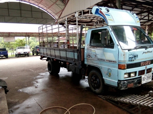 Isuzu NKR58LU 110แรงฝาดำ ห้างแท้ปี36 เกียรสั้นหัวยกได้ ยาว4.3ม สีเดิมบางนางบวช เล่มพร้อมโอน