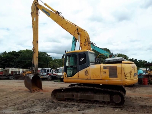 ขาย 950,000 บาท KOMATSU PC200-7 บูมยาว 16 เมตร ปี 2003 ทำงาน 24,xxx บาท เครื่องดี ปั้มแรง โช่หนา เอวแน่น ไฟฟ้า เอกสารเล่มทะเบียน  รถอยู่ จ.ลพบุรี โทร&amp;ไอดีไลน์ 0610710295
