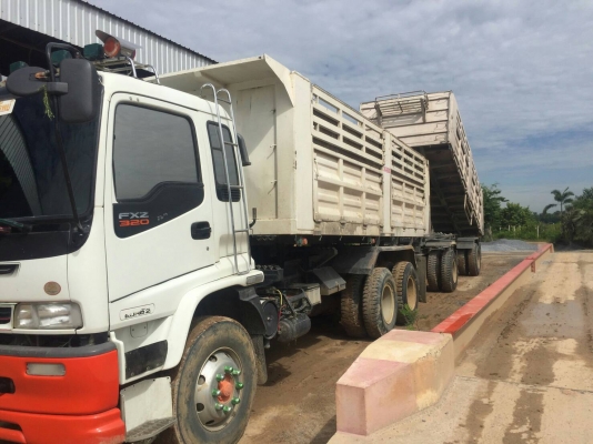 ขายรถบรรทุกพ่วงดั้มแม่ลูก ISUZU DEGA 320แรงปี51