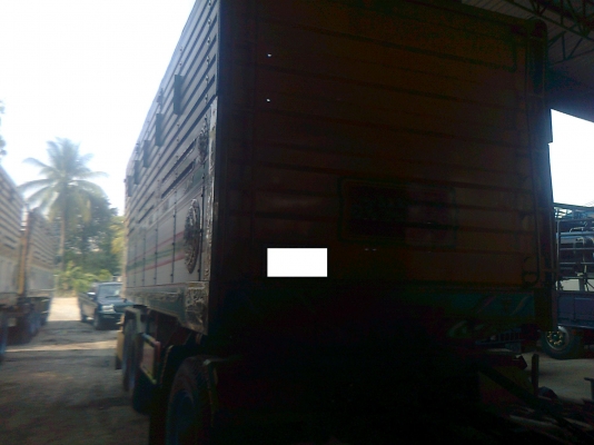 ลูกพ่วง 3 เพลาแท้ ยาว 6.80 เมตร กระบะอลูมิเนียม ปี 50