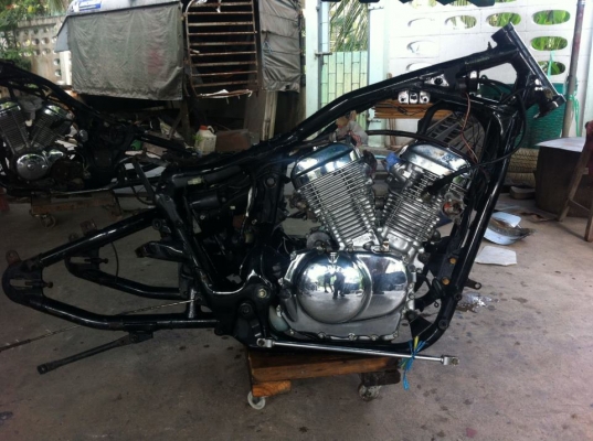 เครื่องติดเฟรม Drag star 400,เฟรมเครื่องsteed.....สดเชียงกง