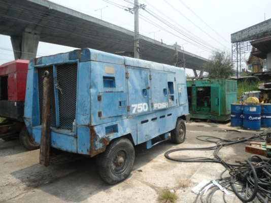 ขายปั้มลม AIRMAN PDS 750 20BAR พร้อมใช้งาน รับประกันให้นะครับ เครื่องยนต์ Mitsubishi เทอร์โบ