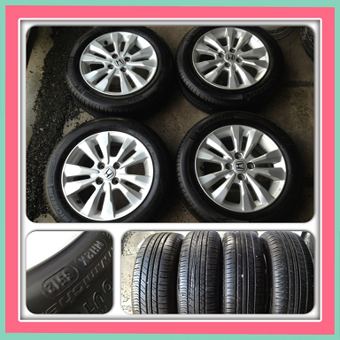 ขายแม็กซ์เดิม ขอบ15 New Honda City + ยางปี12 ราคา 12,500 บ.ถูก