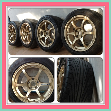 ขายแม็กมือ2 ขอบ 17 Advan RG2 5 รู 114 +ยางปี11 ราคา 12500 บ.ราคาถูก