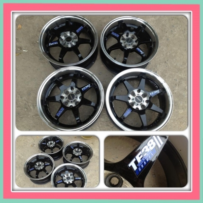 ขายแม็กมือ2ขอบ 15 ลาย Volk TE38. 4 รู100/114 ราคา 6300 บาทถูก