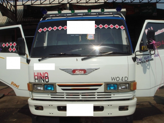 ขายรถ 6 ล้อ HINO WO4D 117 แรง กะบะเหล็กดั้มพ์ ยาง 825-16 เกียร์สั้นเดิม 6 เกียร์