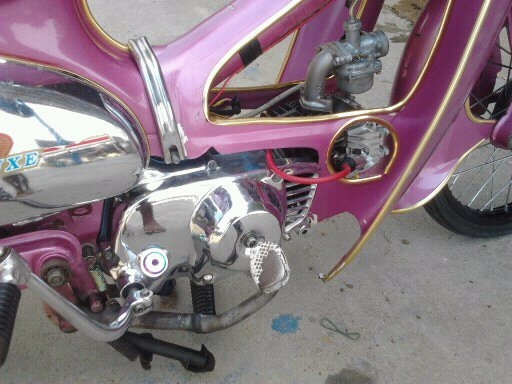 ขาย C 70 ทะเบียน สีสวย เครื่องแฝงหัวเวฟ 4 เกียร์ ติดไฟรอบคัน