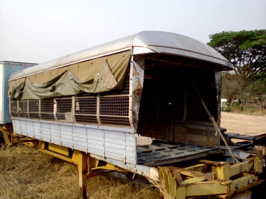 หลังคาอลูมิเนียมพร้อมแผงข้าง ใส่ 6 ล้อ ราคาถูก