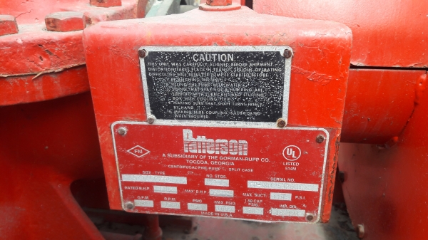 ขายด่วน! เครื่องยนต์ดับเพลิง  (Fire pump)