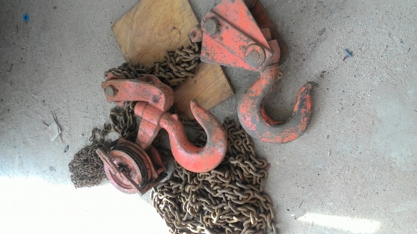 ขาย - รอกโซ่ สาว ขนาดใหญ่20 ตัน มือสองเหล็กหนา ทนทาน