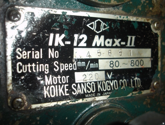 ขายเต่าตัดเหล็ก(เครื่องตัดตามตาราง) IK-12 MAX II japan