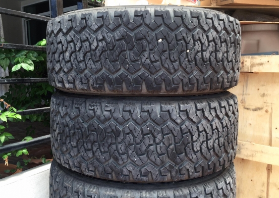 ยางMonstertires ALL TERRAIN ตัวหนังสือขาว สภาพใหม่น้องป้ายแดงดอกเต็ม 4เส้น