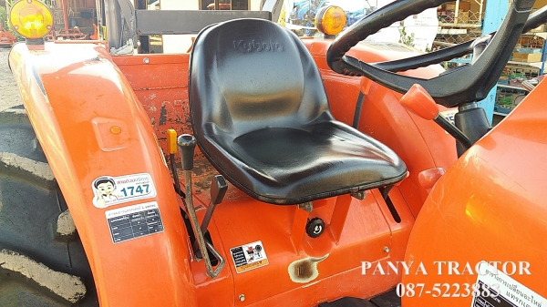 สินค้าเข้าใหม่ #ขายรถแทรกเตอร์มือสอง #คูโบต้าL4708 ปี56 ราคา 395,000 บ. รถไร่ สภาพดี พร้อมใช้งาน  สีเดิมๆ จากโรงงาน ใบมีดคานล่างพร้อมผานพรวน 6&times;24 ยางหน้าใหม่1คู่