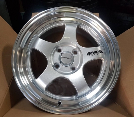 ขายล้อใหม่ WORK S1 ขอบ15 4รู100ยางใหม่195/55/15 4 ล้อ