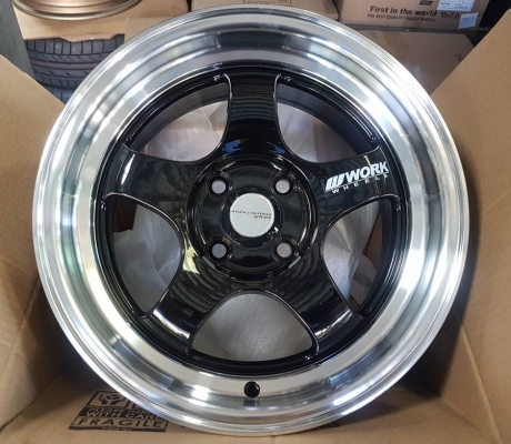 ขายล้อใหม่ WORK S1 ขอบ15 4รู100ยางใหม่195/55/15 4 ล้อ