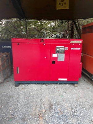 ปั๊มลมแบบสกรู AIRMAN SMS22 เก่าญี่ปุ่น มีdryerในตัว