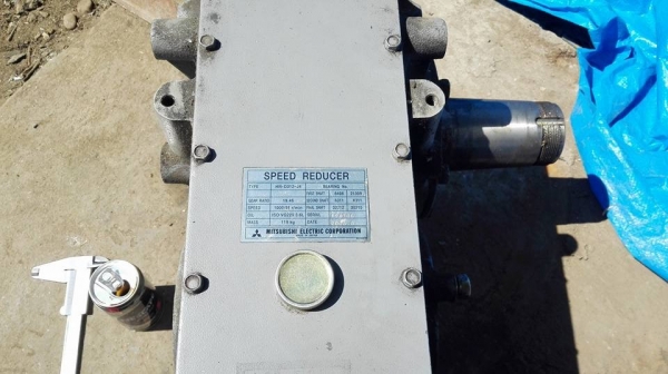 ** SOLD ** หัวเกียร์มิตซูญี่ปุ่น Mitsubishi Made in JAPAN 1:19.46 (51 rpm) ใช้กับ 7.5 - 15 HP สภาพใหม่กริ้บ!!พร้อมใช้