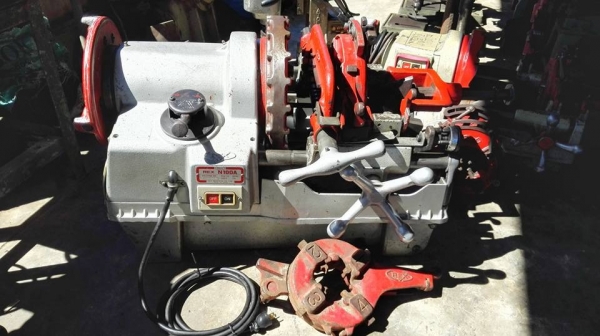 เครื่องต้าปแป้ปญี่ปุ่น REX N100A ขนาด 1/2" - 4" ไฟบ้าน 220V สภาพสวยพร้อมใช้