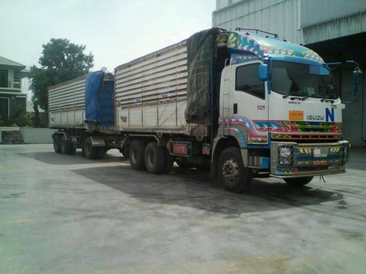 ขาย ISUZU 360 พ่วงแม่ลูก กระบะเนียมคอกเกษตรดั๊ม รถปี 56