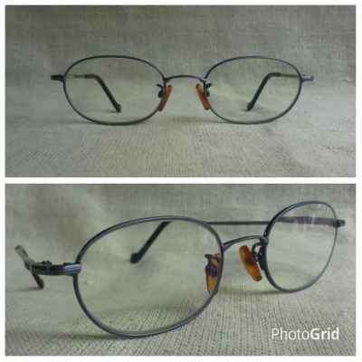แว่นสายตายาวแบรนด์เนมหรู  คลาสสิควงรี  ค่าสายตา +200  ราคานักศึกษา !  Authentic GIORDANO handmade in Hong Kong  ตัวแท้ !  จริงใจ - ไม่จิงโจ้!