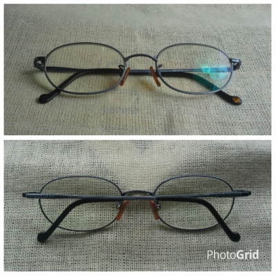 แว่นสายตายาวแบรนด์เนมหรู  คลาสสิควงรี  ค่าสายตา +200  ราคานักศึกษา !  Authentic GIORDANO handmade in Hong Kong  ตัวแท้ !  จริงใจ - ไม่จิงโจ้!
