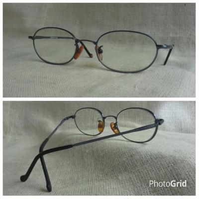 แว่นสายตายาวแบรนด์เนมหรู  คลาสสิควงรี  ค่าสายตา +200  ราคานักศึกษา !  Authentic GIORDANO handmade in Hong Kong  ตัวแท้ !  จริงใจ - ไม่จิงโจ้!