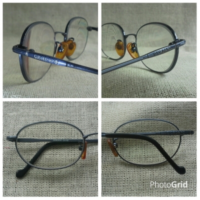 แว่นสายตายาวแบรนด์เนมหรู  คลาสสิควงรี  ค่าสายตา +200  ราคานักศึกษา !  Authentic GIORDANO handmade in Hong Kong  ตัวแท้ !  จริงใจ - ไม่จิงโจ้!