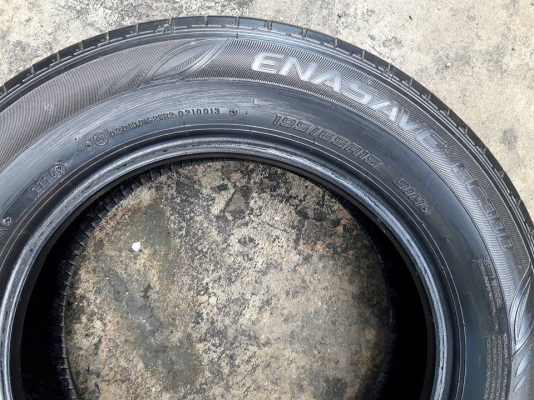 ยางรถยนต์มือสอง DUNLOP รุ่น ENASAVE EC300. 195 65R15 ปี2016 สภาพสวยมากๆ ดอกเยอะมากๆคุ้มสุดๆใช้อีกยาว