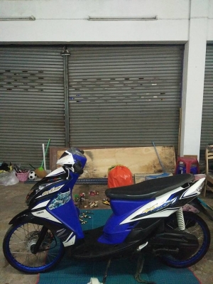 มีโอ 115 Z สีดำน้ำเงินขาว ปี 2554 รถสภาพดี พร้อมใช้งาน มีโอ 115 Z สีดำน้ำเงินขาว ปี 2554 รถสภาพดี พร้อมใช้งาน