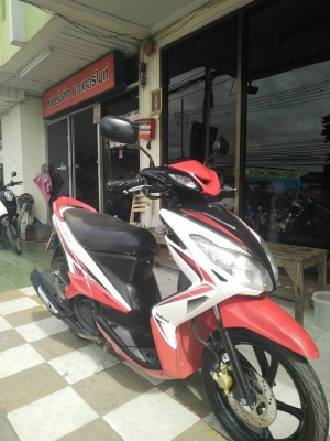 Yamaha Mio 125 รุ่น MX (ล้อแม็กซ์แท้) ปี 2553 สีดำแดงขาว รถสวย ขับอย่างหล่อ พร้อมใช้