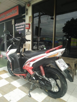Yamaha Mio 125 รุ่น MX (ล้อแม็กซ์แท้) ปี 2553 สีดำแดงขาว รถสวย ขับอย่างหล่อ พร้อมใช้
