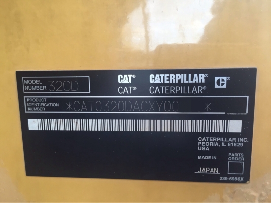 ขายรถแบคโฮ CATERPILLAR 320D ตัวแรก แอร์ไฟฟ้า เล่มทะเบียนพร้อม สนใจโทร 081-970-1072