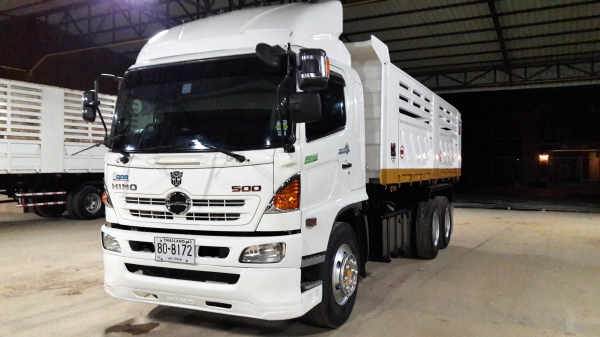 ขายครับ HINO MEGA 251แรงม้อสองเพลา ปี57 รถสวยวิ่ง 59,200 กิโลเมตร พร้อมใช้งาน