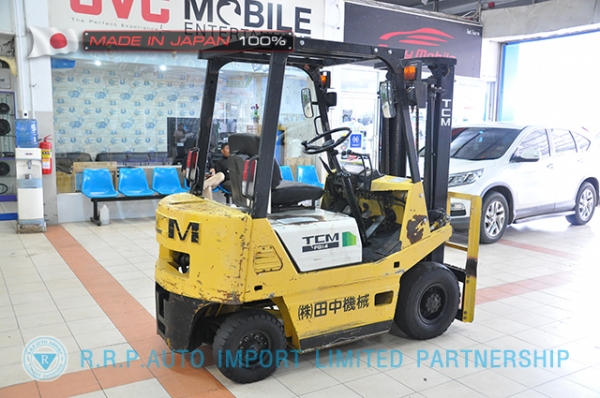 ขายรถโฟล์คลิฟท์มือสอง TCM รุ่น FG14N16S-12105355 นำเข้าจากประเทศญี่ปุ่น 100\% ไม่เคยใช้งานในไทย