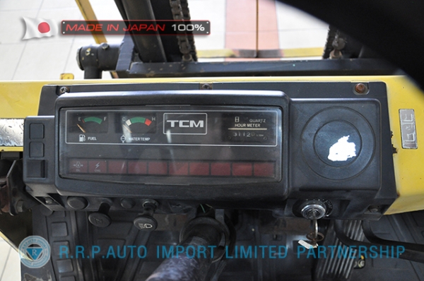 ขายรถโฟล์คลิฟท์มือสอง TCM รุ่น FG14N16S-12105355 นำเข้าจากประเทศญี่ปุ่น 100\% ไม่เคยใช้งานในไทย